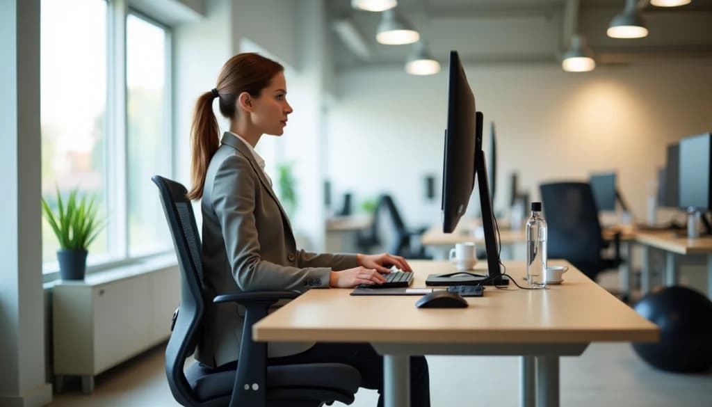 Ergonomiczne stanowisko pracy przy komputerze