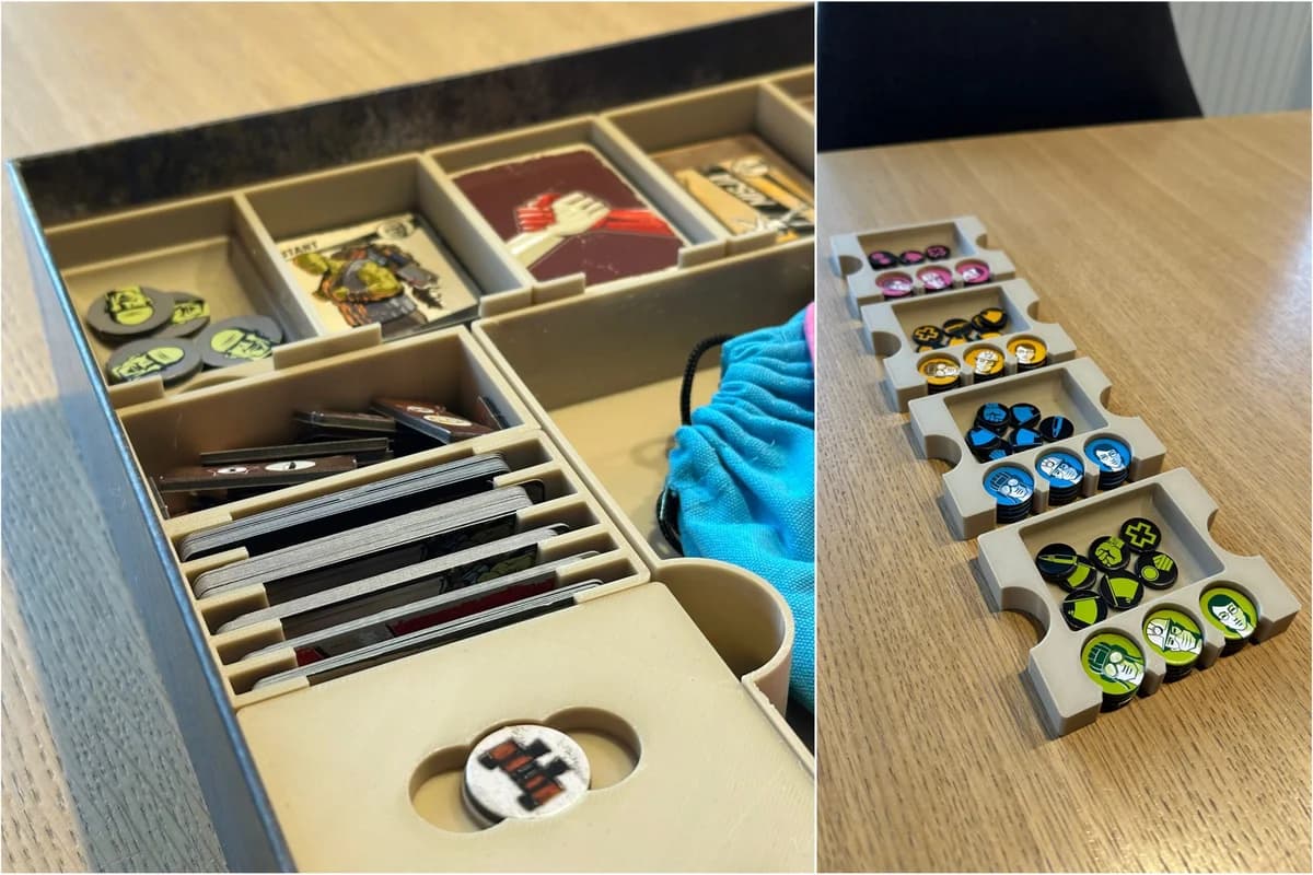 Inserty do gier planszowych - organizery drewniane i 3D