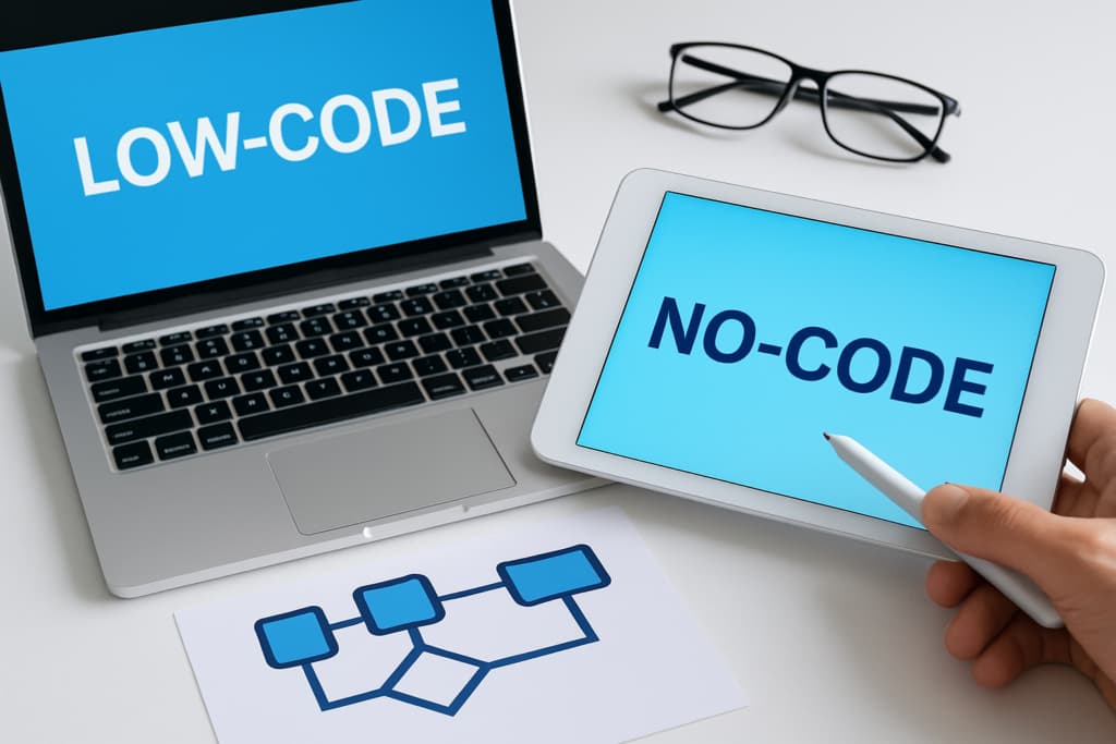 Platformy No-Code 2025 - Bubble, Webflow, Zapier, Airtable