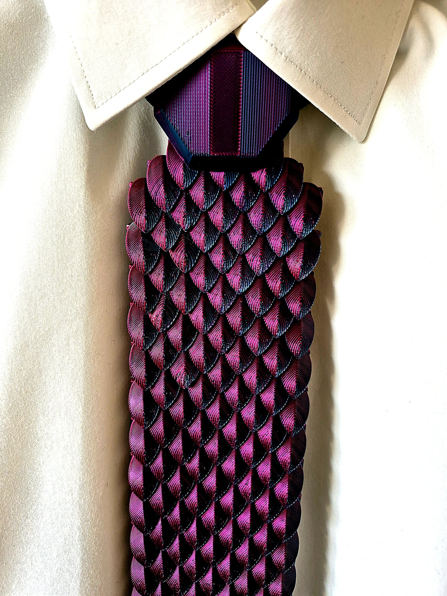 Flexi Krawat Łuski - Midnight - zdjęcie 2