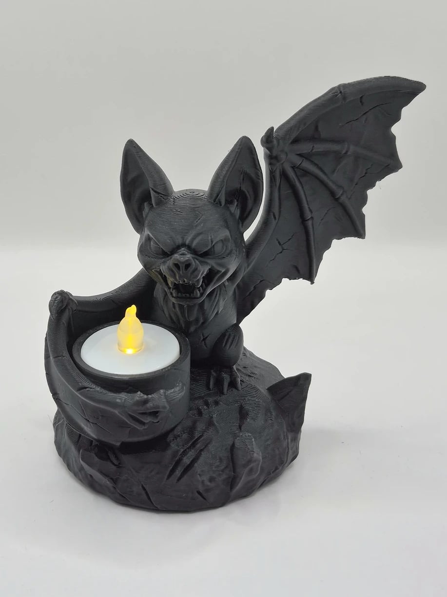 Figurka nietoperza ze świeczką LED na Halloween - zdjęcie 2