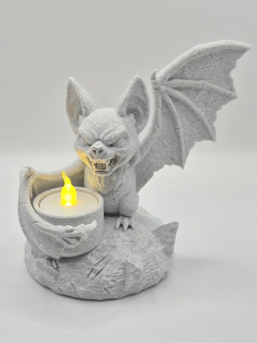 Figurka nietoperza ze świeczką LED na Halloween - zdjęcie 4